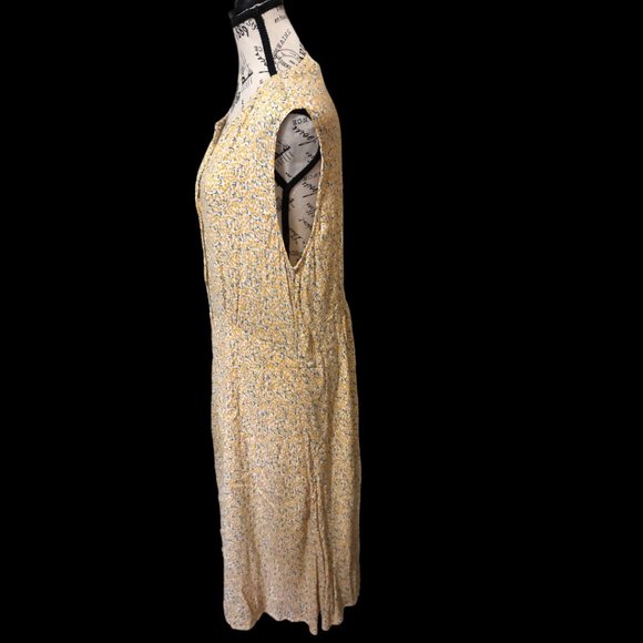 NWOT Fransa Yellow Summer Dress Size XL - Picture 3 of 6